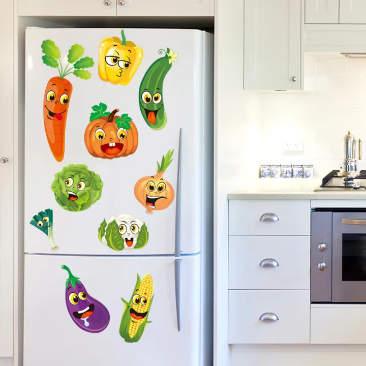 single door refrigerator sticker decal self-adhesive kitchen decoration  sticker self-adhesive refurbished film waterproof creat | Lazada PH