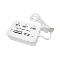 d - s usb 2 . 0 hub 3 พอร์ตกับการ์ดรีดเดอร์ 480 mbps combo สําหรับ ms/m 2/sd/mmc/tf au 5211028◎✙