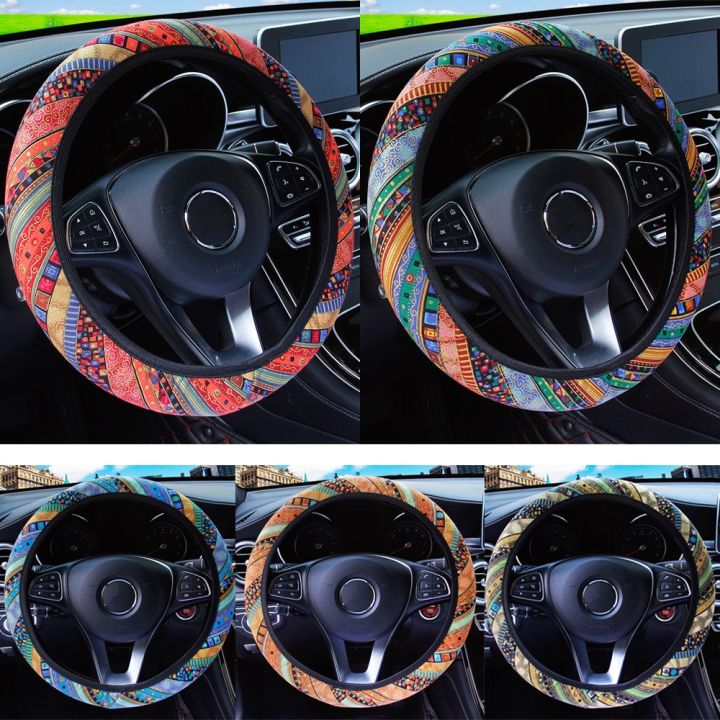 yf-interior-accessories-linen-style-37-38cm-car-steering-wheel-cover-universal-skidproof-breathable