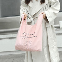 【CW】R Literary Canvas Bag Women Shoulder Bag Shopping Bag Shopper Ladies Reusable Hand Bags Tote Bags