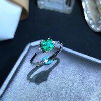 100% natural emerald ring new 925 Sterling Silver AAAAA Princess square rare precious gem