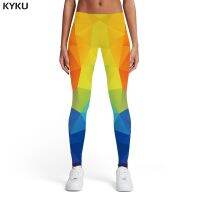 【CW】 KYKU Leggings Colorful Ladies Graphics Trousers Womens Pants Jeggings