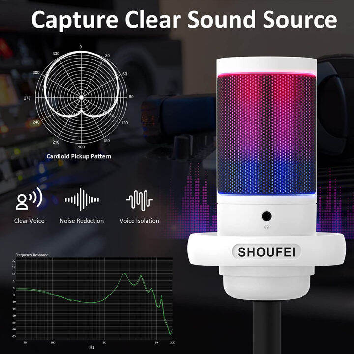 shoufei-usb-condenser-microphone-for-pc-mac-streaming-recording-podcasting-computer-cardioid-gaming-mic-with-pop-filter-gain-control-premium-studio-quality-plug-and-play-white-crescent-white