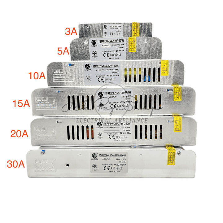 สวิทช์ชิ่ง-หม้อแปลงไฟฟ้า-เอนกประสงค์-switching-power-supply-12v-3a-5a-10a-15a-20a-30a-ยี่ห้อ-iwachi-รุ่น-slim