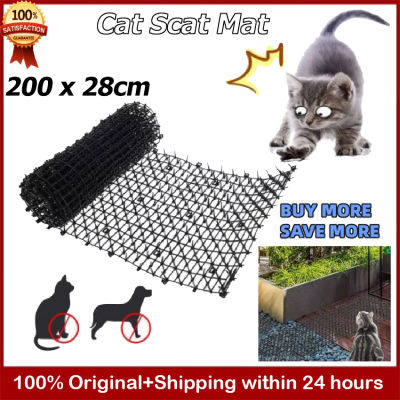 Prickle Strip Dig Stopper 200X28ซม.แมว Scat Mat กับ Spikes เครื่องไล่แมวพร้อม10 Garden Staples และ10 Twist Tie สำหรับสุนัขแมวสัตว์ป่ากลางแจ้งสวน (1Pcs 200X28ซม.)