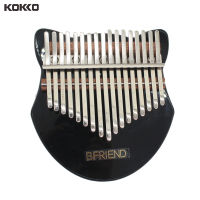 KOKKO Kalimba 17-Keyอะคริลิครูปสุนัขจิ้งจอกเปียโนนิ้วหัวแม่มือพร้อมค้อนจูน