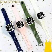 KLM Jam Tangan Digital LED Store1กันน้ำทรงสี่เหลี่ยมเรียบง่าย Jam Tangan Elektronik กันน้ำสำหรับผู้ชายผู้หญิงนักเรียนว่ายน้ำ