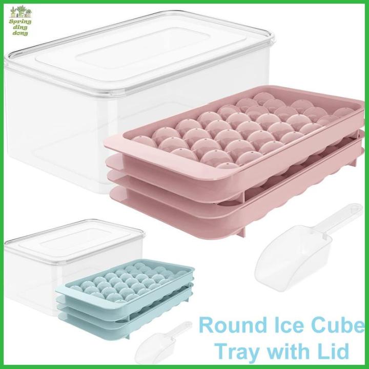 Double-layer Ice Cube Trays Reusable Large Capacity Ice Cube Mold