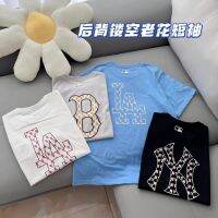 23 Ml Summer New Chest Embroidered Logo Back Presbyopic Hollow Pattern Mens And Womens Same Style Short Sleeve 031002