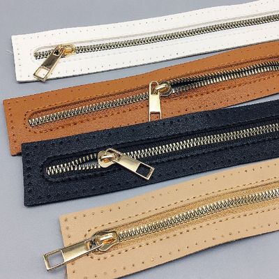 Useful Custom DIY Zipper For Woven Bag Hardware PU Leather Zipper Accessories Clothes Woven Bag Sewing Accessories High Quality Door Hardware Locks Fa