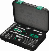 Wera - 5003535001 8100 SA 4 Zyklop Ratchet Set with 1/4" Drive, 41-Piece Set One Size