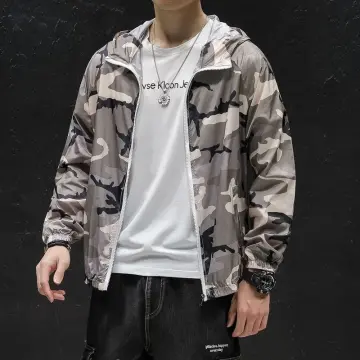 White camo hot sale coat mens