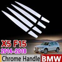 For BMW X5 F15 2014 - 2018 Chrome Stainless Steel Stickers For Door Handle Trim Set For 4Dr 2015 2016 Essories Car Styling