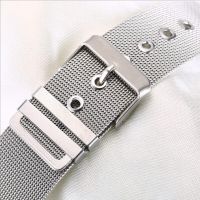 Men Women Stainless Steel Watch Strap 12mm 14mm 16mm 18mm 20mm 22mm 24mm Silver Mesh Milanese Pinhole Buckle Watch Band Straps Straps