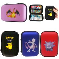 10pcsPokemon Pikachu Game Cards 60 Capacity Cards Holder Album Hard Case Card Holder Book Holder Earphone Storage Box Christmas