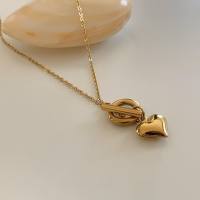 A.piece สร้อยคอ สร้อยคอ โซ่ [14K gold plated] bold heart necklace