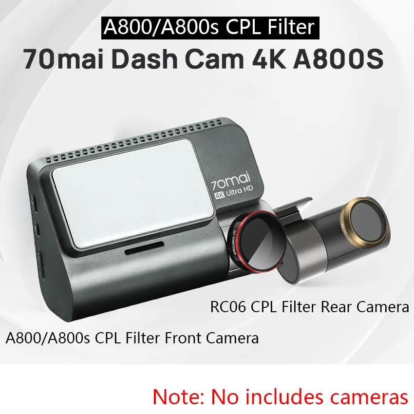 70mai Dash Cam A800s CPL Polarizing 70mai pro plus+A500s or RC06