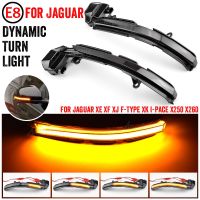 2pcs LED Dynamic Side Mirror Sequential Indicator Blinker Light Fit for Jaguar XE XF XJ F-TYPE XK XKR I-PACE X250 X260Signal Light Assemblies Parts