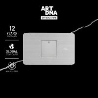 ART DNA รุ่น A89 ชุดสวิทซ์ LED 1 ทาง สีสแตนเลส ไซส์ M ปลั๊กไฟโมเดิร์น ปลั๊กไฟสวยๆ สวิทซ์ สวยๆ switch design
