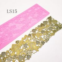 10 Retro Tradition Lace Mat Silicone Mold For Chocolate Epoxy Resin Coasters Sugar Craft Baking Cake Lace Decoration Tool