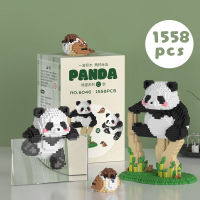 Hot New Animal Cute Kawaii Panda Micro Building Blocks Model Mini Bricks Figure A Of Three Assembly Games Toys For Kid Gifts