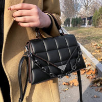 Vintage Small Grid PU Leather Crossbody Totes 2022 Womens Designer Fashion Office Handbag Luxury nd Trendy Shoulder Bag