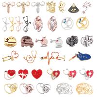 hot【DT】 Doctor Stethoscope Brooch Personality Medicine Pins Hospital Supply Metal Jewelry