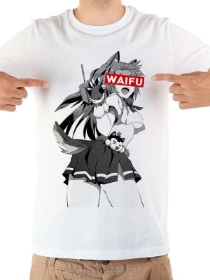 Japan Anime Girl WAIFU Funny T Shirt Men Tees Summer New White Casual Short Sleeve O neck Cool Tshirt XS-6XL