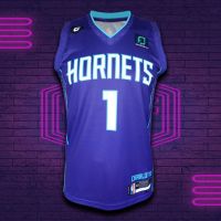 เสื้อผ้าบอลที่นิยมมากที่สุด เสื้อบาส เสื้อบาสเกตบอล NBA Charllott Hornets ทีม ชาร์ล็อต ฮอร์เน็ตส์ BK0179 รุ่น Statement LaMelo Ball 1 ไซส์ S-5XL