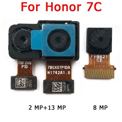 กล้องด้านหน้าและด้านหลังดั้งเดิมสําหรับ Huawei Honor 7C โมดูลกล้องหันหน้าไปทางหลัก Flex อะไหล่ทดแทน