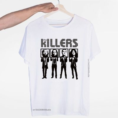 Mens The Killers Punk Rock Hipster Band T Shirt S Fashion Unisex Men And Tshirt Funny Men Tops Tees T Shirts Cotton Custom XS-6XL