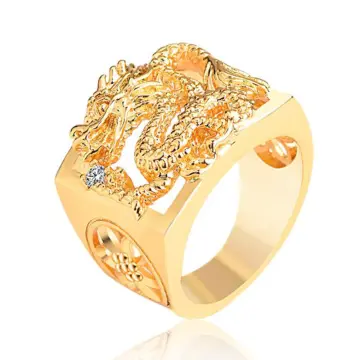 Dragon gold ring on sale design