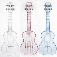 1pc 21 inches Ukulele Transparent 4 Strings Music Development ABS Portable Mini Guitar Ukelele for Beginner Musical Instruments