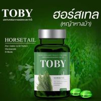 TOBY HORSETAIL โทบี้ ฮอร์สเทล โทบี้หญ้าหางม้า วิตามินบำรุงเส้นผม  อาหารเสริมบำรุงผม (1กระปุก/30เม็ด)