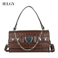 IELGY Women S Pink Love Decorative Simple Chain Messenger Bag