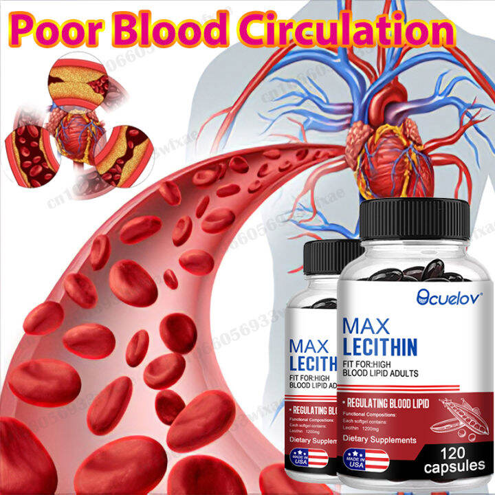 Lecithin Supplement, Lowers Cholesterol, Promotes Cardiovascular Health
