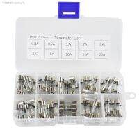 ✸ 100Pcs Set 5x20mm Quick Blow Glass Tube Fuse Suit combin Assorted KitsFast-blow Glass Fuses 0.3A0.5A 1A 2A 3A 5A 8A 10A 15A 20A