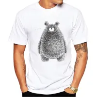 2022 Latest Popular Hand Painted Print Design Bear Tshirt Cool Men Shirt Shirt Cute Bear Tee