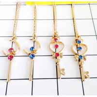 [L.W.F HOT]๑♙อะนิเมะ Sailor Moon Chibi Gold Crystal อุปกรณ์เสริมสร้อยคอคอสเพลย์