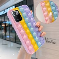 【Small M trend phone case】【 Hot 】 Push Bubble Pop It เคสสำหรับ Vivo Y76s 5G Y53s 4G Y31s Y51 2020 Y21 Y33s Y72 Y70s Y73s Y52s Y15s Y50 Y20 Y91 Y3 Popit สาวฝาครอบ