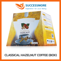 SUCCESSMORE NUTRINAL CLASSICAL HAZELNUT COFFEE (BOX) ผลิตภัณฑ์กาแฟ คลาสสิคอล ฮาเซลนัท ผสมคอลลาเจนและใยอาหาร 10 ซอง