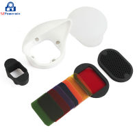 Flash Diffuser Kit Soft Reflector Honeycomb Grid Color Gels Magnetic Attachment Soft Light Ball สำหรับ Speedlight Fit สำหรับ MagMod