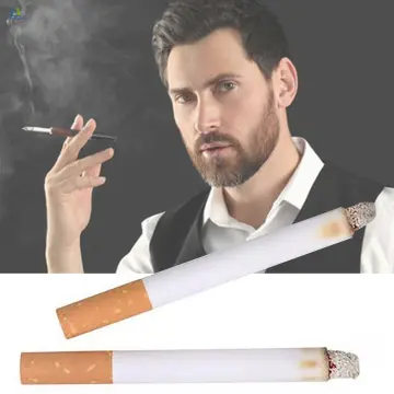 2 JOKE PUFF CIGARETTE - Fake Smoke Magic Trick Gag Prop Costume Accessory  Toy