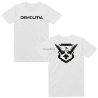 Mens Demolition Rancho Merch Demolitia T Shirt Standard Two Sided Classic Short Sleeve Gildan Top