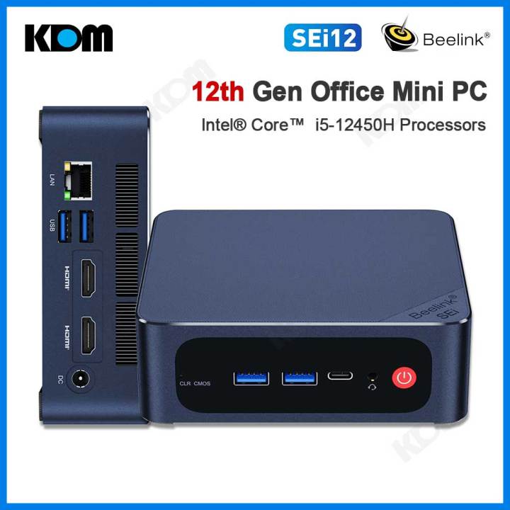 ใหม่ SEi12 i5-12450H Mini PC มินิพีซี 16GB DDR4 + 500GB/1TB M.2