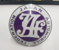 Logo กระจังหน้า JDM japan automobile สีม่วง