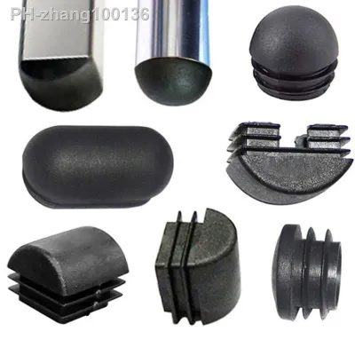 Square Oval Oblong Plastic Black Blanking End Cap Tube Pipe Insert Plug Bung Floor Protection Anti Slip Mute Gasket Dust Seal