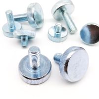 1/2/5pcs M3 M4 M5 M6 M8 M10 DIN653 GB835 Knurl Flat Head Hand Tighten Thumb Screw Curtain Wall Glass Thumbscrew Adjust Toolless Fasteners