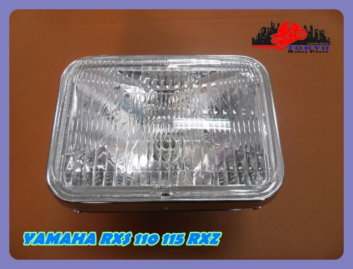 yamaha-rxs110-rxs115-rxz-headlight-headlamp-with-black-headlight-case-ไฟหน้าทั้งชุด-สีดำ-สินค้าคุณภาพดี