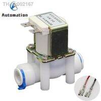 ▩ Plastic solenoid valves Drinking Fountains 12V 220V RO Machines Pipeline Machines In-line Valves 3/8 (9.5MM) Tube Quick plug